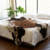 欧美时尚高仿真(高仿真)牛皮防滑地毯家用奶牛撘毯客厅，卧室沙发毛绒搭垫