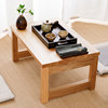 新中式实木飘窗桌可折叠榻榻米桌小茶几，矮桌榆木茶桌，炕几阳台桌子