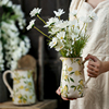 复古陶瓷花瓶摆件客厅插花高级感创意艺术法式美式欧式陶罐装饰品
