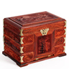 红木首饰盒古典雕花收纳盒，木质手饰盒大红酸枝，木制梳妆镜装饰盒