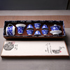 青花瓷功夫茶具套装，景德镇绘陶瓷，送礼高档6人整套