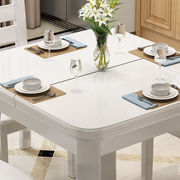 磐诺印象餐桌实木餐桌椅，组合小户型可伸缩折叠实木餐桌长方形饭桌