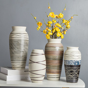 景德镇花瓶摆件客厅插花干花，创意现代简约中式磨砂，水培陶瓷瓶鲜花
