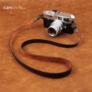 cZam-in真皮单反数码相机背带 适用徕卡微单牛皮肩带圆孔型cam263