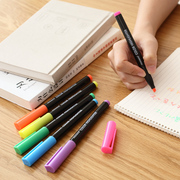 韩国慕娜美monami荧光笔学习笔记，划重点笔，醒目笔标记笔记号笔