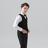 儿童西装礼服套装2023春秋季男童花童钢琴主持人合唱表演出服