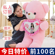 泰迪熊猫毛绒玩具女生抱抱熊公仔，女孩可爱布娃娃，2米大熊熊送女友