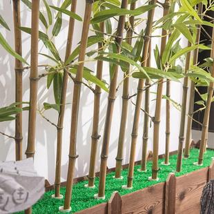 仿真竹子隔断挡墙仿生假竹子装饰z仿真绿色植物室内外景观植物造