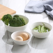 白瓷碗家用创意6英寸泡面碗陶瓷碗纯白骨瓷碗米饭碗汤碗大碗餐具