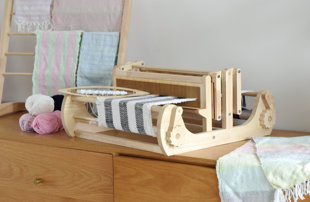 织布机编织机实木diy创意手工新奇礼物益智玩具儿童，研学民俗摆件