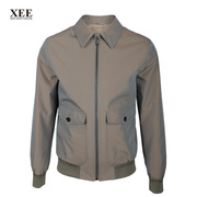XEE商场同款 男士咖绿色都市时尚休闲夹克立体有型舒适茄克外套春