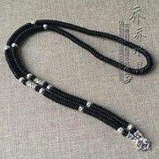 泰国佛牌项链 黑色椰壳毛衣挂链 珐琅扣可定制其他款式