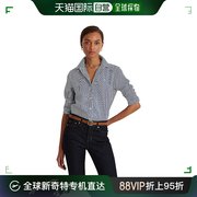 香港直邮潮奢 Lauren Ralph Lauren 女士长袖系扣衬衫