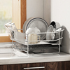 304不锈钢水槽边沥水架碗筷，碗盘厨房碗碟，架水池洗碗池餐具晾碗架
