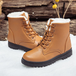 冬季女棉靴特大码4143系带，短靴平跟防滑雪地，靴4042马丁靴44