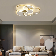 客厅吸顶灯轻奢创意圆形现代简约大气大厅卧室，灯2024灯具套餐