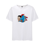 DC短袖男女t恤超人胖子恶搞正义联盟卡通印花男女T恤圆领衣服夏季