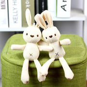 玉米兔子毛绒玩具兔兔公仔小号，玉米格子兔服装，挂件包包配饰礼物品