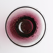 东洋佐佐木星空蜜桃杯日本进口八千代金箔锤目纹水晶玻璃杯茶杯子
