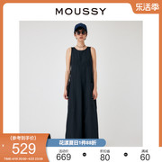 MOUSSY 夏季日系风简约设计无袖阔腿连体裤010GAS30-6920