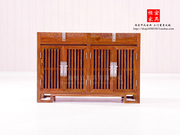 恒宜刺猬紫檀餐边柜实木家具现代简约红木鞋柜新中式花梨木储物柜