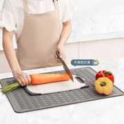 高档硅胶隔热垫厨房锅垫大号，加厚台面垫子，防滑菜板固定垫沥水
