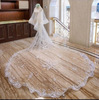 2022韩式新娘长款3米蕾丝，旅拍头纱结婚长拖尾头纱