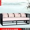 新中式家具水曲柳实木沙发组合现代中式样板房，客厅三人位布艺沙发