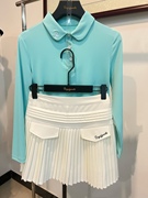 高尔夫服装女春夏高尔夫长袖，女韩版显瘦弹力，高尔夫套装女golf女裙