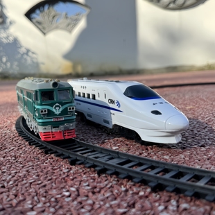 和谐号火车玩具儿童轨道车高铁动车模型电动绿皮小火车带轨道男孩