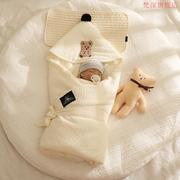 婴儿包被春秋季纯棉，加厚冬款新生儿抱被初生宝宝襁褓用品两用外出