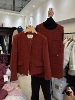 圣诞红羽绒小香风外套两件套女冬季设计感显瘦羊毛外套背心裙套装