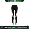 香港直邮Mugler logo标牌拼接平纹针织打底裤 24P1PA0424842