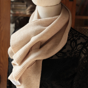 100%纯羊绒时髦洋气围巾羊绒毛线披肩秋冬季披肩保暖冬季百搭两用