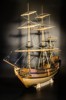 加勒比海盗黑珍珠号帆船模型木制套件1：48 世铖模型出品 48BP