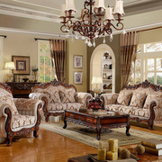 简欧沙发组合木整装布艺欧式沙发美式沙发客厅奢华小户型沙发