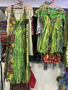 尼泊尔嬉皮精灵风吊带连衣裙，手工蜡染印花波西米亚，民族风中长裙子