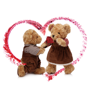 情侣泰迪熊公仔毛绒玩具熊睡觉(熊，睡觉)抱枕婚庆压床，娃娃抱抱熊小熊玩偶女