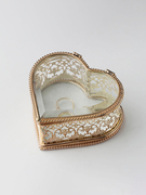 西沫欧式ins风玻璃首饰盒 创意公主珠宝饰品收纳盒戒指项链展示盒