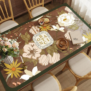 美式半透明餐桌垫软玻璃pvc桌布防水防油免洗防烫茶几台垫水晶板