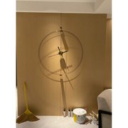 简易个性客厅钟表创意装饰挂钟简约现代艺术时钟纯黄铜芯直径60cm