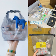 3个包邮yi家同款防水收纳袋便携手拎包，健身游泳干湿分离包包