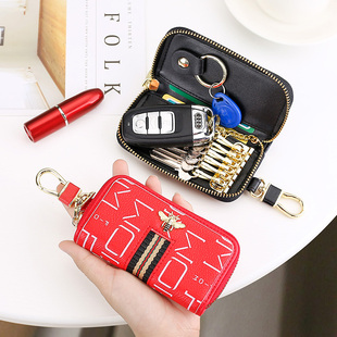 网红欧美轻奢钥匙包女卡片包家用汽车锁匙扣大容量女多功能锁匙包