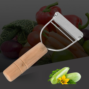 家用木柄瓜刨不锈钢削皮器，瓜果削皮简约刮皮多功能，厨房小工具