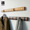 umbra创意挂钩ins实木玄关壁挂，衣架北欧墙面装饰木质墙上衣帽钩