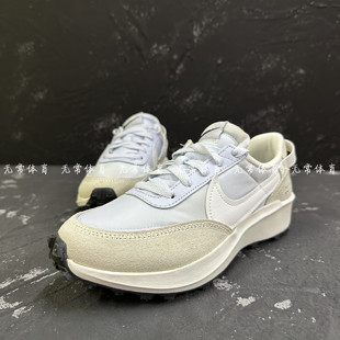 nikewaffledebut女款灰蓝色耐磨运动休闲鞋，dh9523-004-100