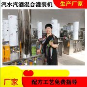 桔汁山楂柠檬碳酸饮料生产设备汽水加气混合灌装机含气饮料灌装机