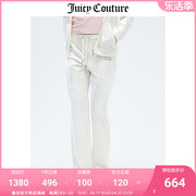 Juicy Couture橘滋休闲裤女春季美式宽松运动直筒天鹅绒长裤