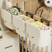 床边挂篮宝宝婴儿用品收纳架，床头尿布尿不湿，床围栏置物架子床挂盒