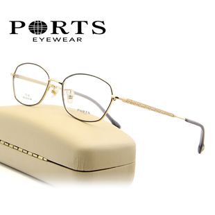 ports宝姿女款眼镜架钛架近视眼镜，全框超轻时尚装饰配镜pof22219